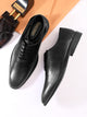 Feleloz London Men’s Italian Leather Lace-Up Formal Shoes | Premium Black Business Shoes with Leather Lining & TPR Sole