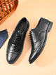 Feleloz London Men’s Italian Leather Lace-Up Formal Shoes | Premium Black Business Shoes with Leather Lining & TPR Sole