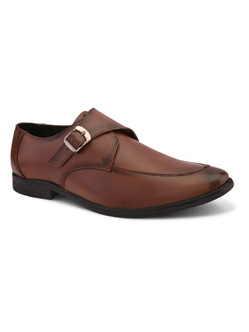 FELELOZ LONDON SINGLE MONK STRAP TAN