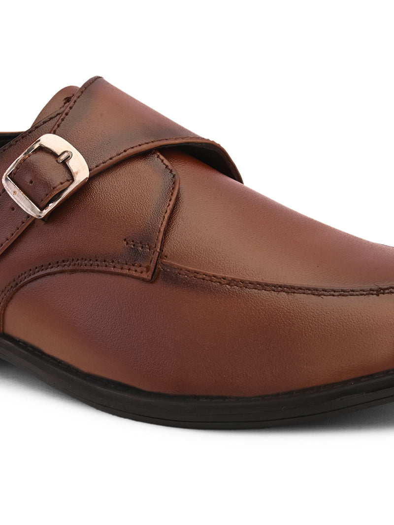 FELELOZ LONDON SINGLE MONK STRAP TAN