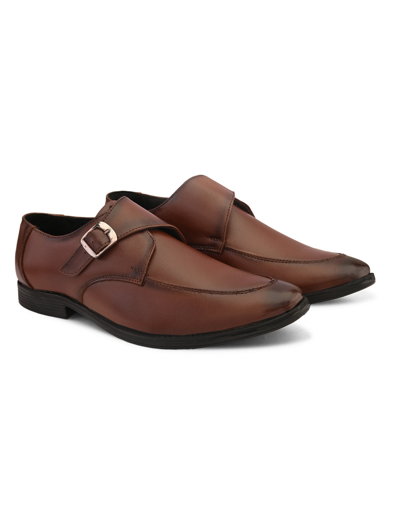 FELELOZ LONDON SINGLE MONK STRAP TAN