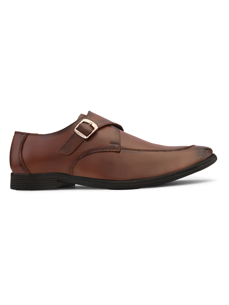 FELELOZ LONDON SINGLE MONK STRAP TAN