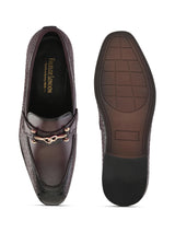 Maroon Office Loafer Shoes for Men | Italian Textured Leather & Durable TPR Sole