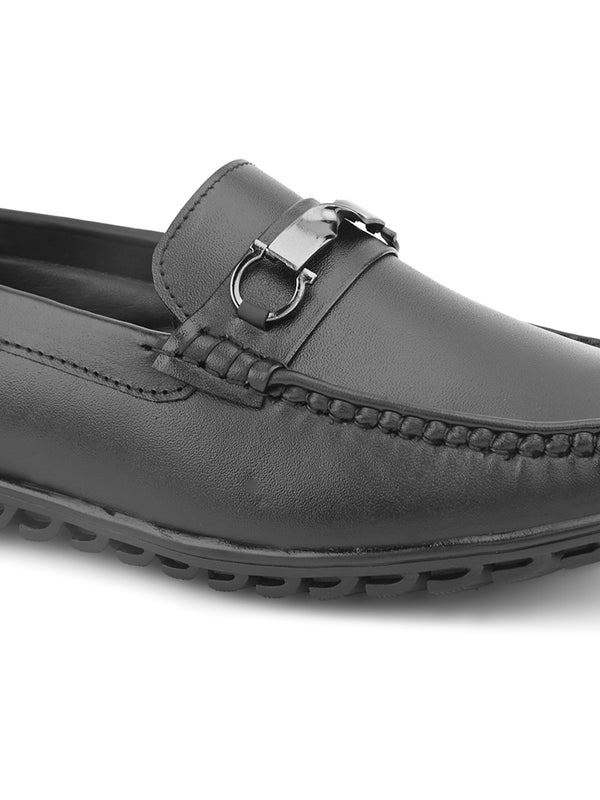 FELELOZ LONDON IMPERIAL BLACK LEATHER DRIVER LOAFER