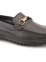 Feleloz London Genuine Italian Leather Loafers for Men | Premium Tan Formal Shoes with Leather Lining & TPR Sole