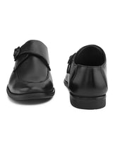 Feleloz London Men’s Italian Leather Monk Strap Formal Shoes | Premium Tan Business Shoes with Leather Lining & TPR Sole