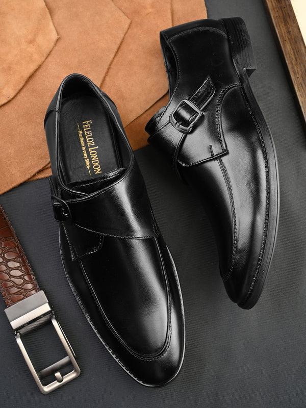 FELELOZ LONDON SINGLE MONK STRAP BLACK