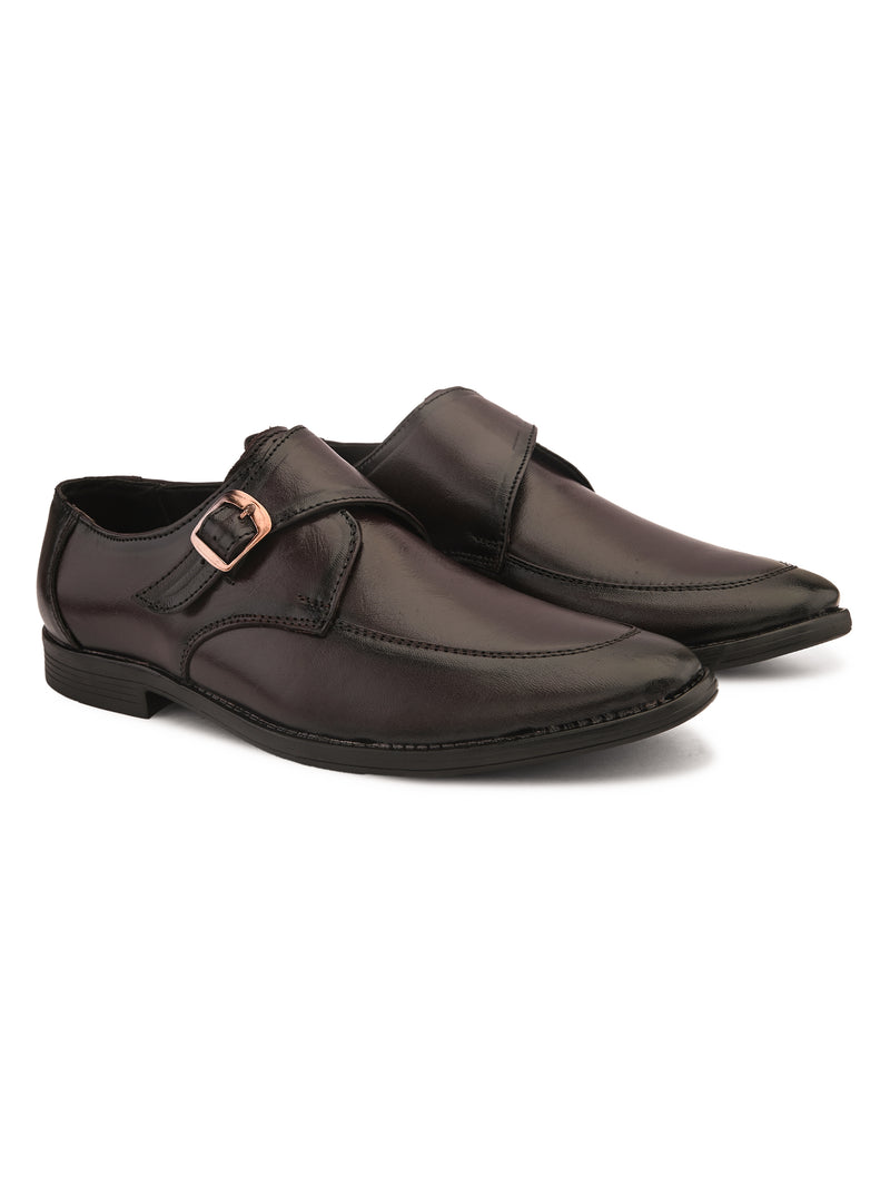 FELELOZ LONDON SINGLE MONK STRAP BROWN