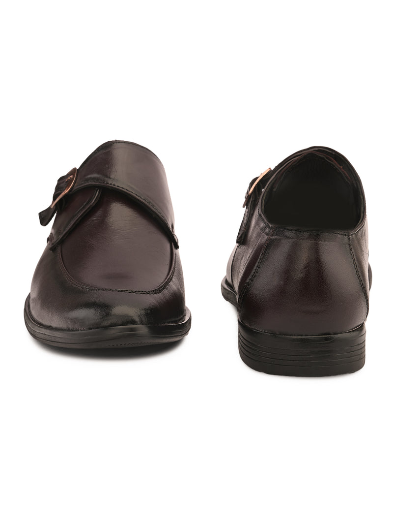 FELELOZ LONDON SINGLE MONK STRAP BROWN