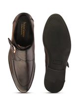 FELELOZ LONDON SINGLE MONK STRAP BROWN