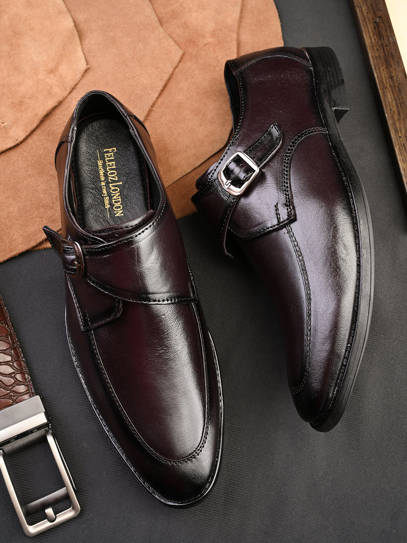 FELELOZ LONDON SINGLE MONK STRAP BROWN