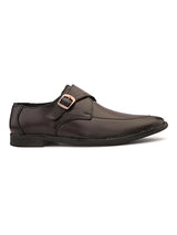 Feleloz London Men’s Italian Leather Monk Strap Formal Shoes | Premium Black Business Shoes with Leather Lining & TPR Sole