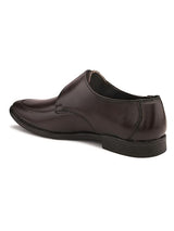 Feleloz London Men’s Italian Leather Monk Strap Formal Shoes | Premium Black Business Shoes with Leather Lining & TPR Sole