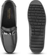 Feleloz London Genuine Italian Leather Loafers for Men | Premium Dark Brown Formal Shoes with Leather Lining & TPR Sole