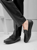 Feleloz London Genuine Italian Leather Loafers for Men | Premium Dark Brown Formal Shoes with Leather Lining & TPR Sole