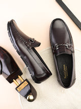 FELELOZ LONDON REGENT LEATHER MOCCASIN LOAFER BROWN