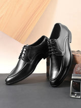 Feleloz London Men’s Italian Leather Lace-Up Formal Shoes | Premium Dark Brown Business Shoes with Leather Lining & TPR Sole