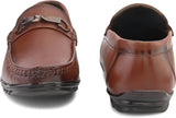 Feleloz London Genuine Italian Leather Loafers for Men | Premium Dark Brown Formal Shoes with Leather Lining & TPR Sole