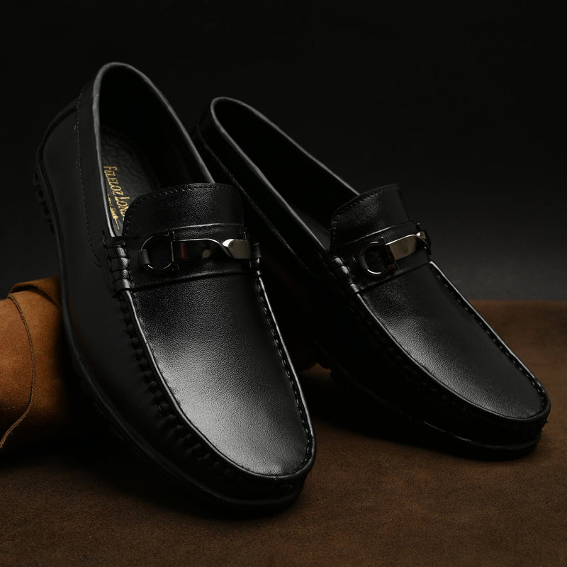FELELOZ LONDON IMPERIAL LEATHER DRIVER LOAFER BLACK