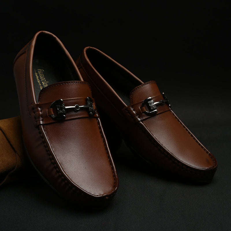 FELELOZ LONDON REGENT LEATHER MOCCASIN LOAFER TAN