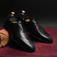 Feleloz London Men’s Italian Leather Lace-Up Formal Shoes | Premium Black Business Shoes with Leather Lining & TPR Sole