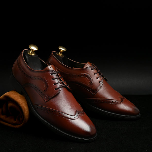 FELELOZ LONDON EMPEROR BROGUE DERBY TAN