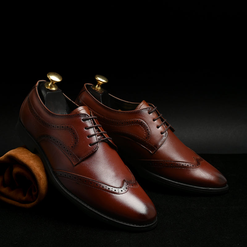 FELELOZ LONDON EMPEROR BROGUE DERBY TAN